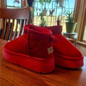 Red UGG Platforms